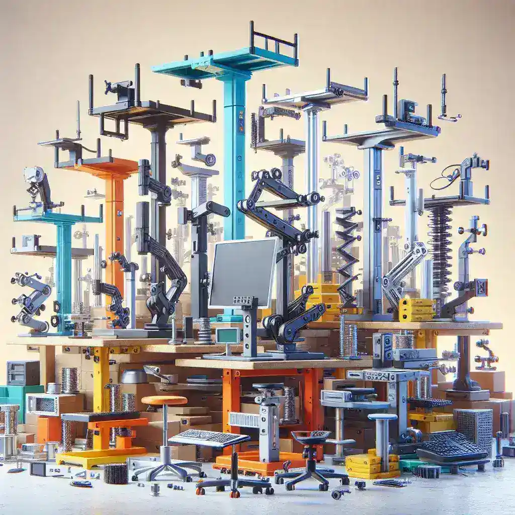 Análise de suportes para monitor com altura ajustável fabricados no Brasil